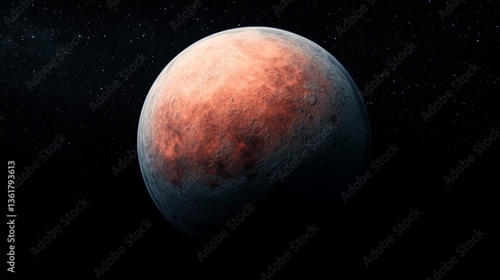 Poster exploration of a distant planet outer space astronomical image cosmic environment celestial view fut