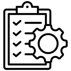 Obraz premium Project Management Icon Lineal Syle