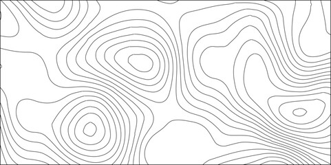 Topographic map background geographic line map,Outline cartography landscape. Modern poster design,Black on Gray. Ultra wide size. Vector illustration,