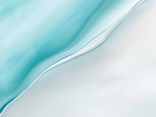 Naklejka premium Sky Blue wave abstract and minimalist composition that evokes a sense of calmness, fluidity, and natural beauty.