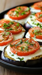 Delicious Eggplant with Tomato and Cream Baked Dish