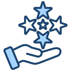 Fototapeta premium Talent Development Icon Lineal Blue Style