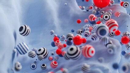 An abstract representation showcasing colorful particles in motion, symbolizing molecular interactions. This imagery suits various science, technology, and education projects