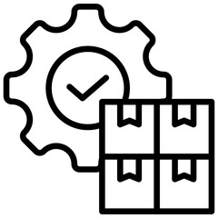 Inventory Control Icon Lineal Syle