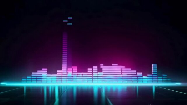 Pulsating Rhythms: Seamless Music Equalizer Background. sound waves on music equalizer, music equalizer 

