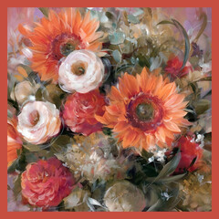 Shawl Scarf Pattern Graphic Design
