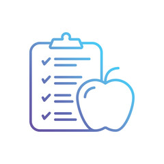 Meal Plan Vector icon