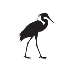 Fototapeta premium silhouette Heron Silhouette Bird vector