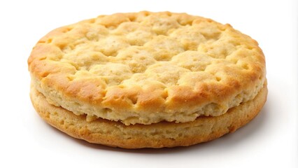 A Deliciously Golden Brown TwoLayered Crispbread Round Cracker