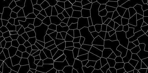 Abstract Fracture Pattern Illustration with Distressed Stone and Black Cement

