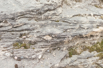 Brown limestone or sandstone rock natural surface