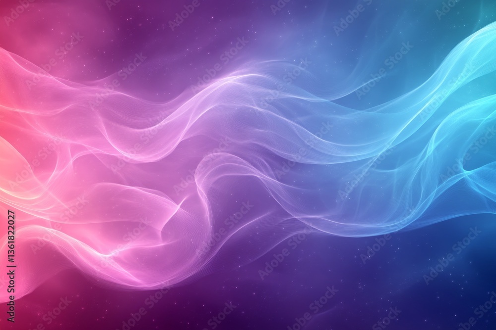 Aufkleber colorful swirling smoke pattern creates a dreamy abstract background design for digital art projects