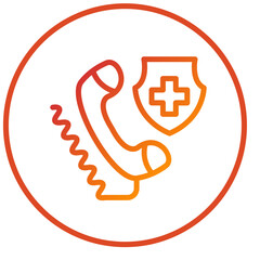 Vector Design Emergency Call Icon Style