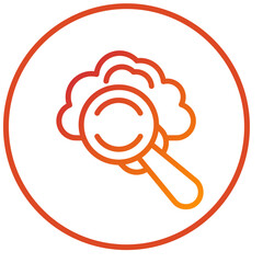 Vector Design Cloud Search Icon Style