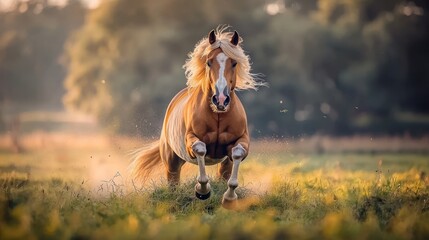 Fototapeta premium Majestic Horse in Motion