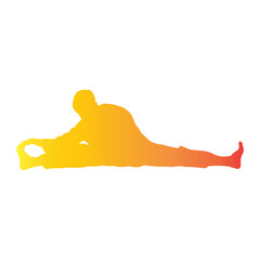 Taekwondo Silhouette on White Background. Vector Illustration in Colorful Design.