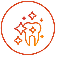 Clean Tooth Icon Style