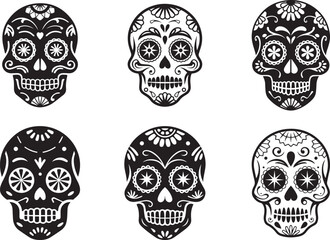 Festive Skull Vector Art for Cinco de Mayo