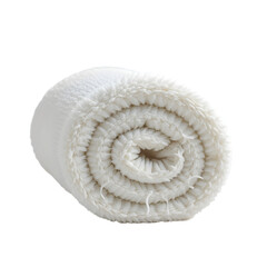 Soft White Blanket Roll png generated ai