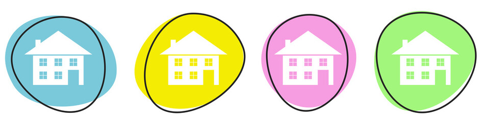 Banner mit 4 Buttons: Haus oder Wohnung