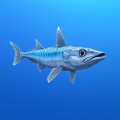 Fototapeta premium Tuna illustration in ocean