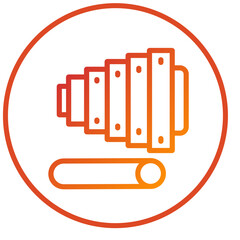 Xylophone Icon Style