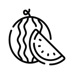 A fresh watermelon slice symbolizing summer, refreshment, and tropical vacations.