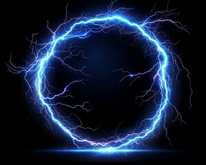 Electric Circle with Energy Burst.
