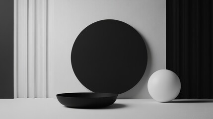 A black pan with a handle is shown on the left side of the image