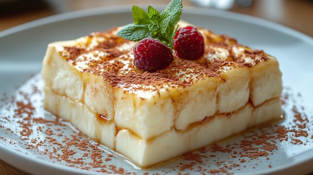 a rich,creamy turkish supangle dessert