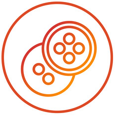 Clothing Button Icon Style