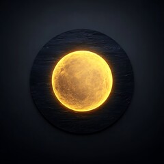 Golden Moon, Dark Wall Art