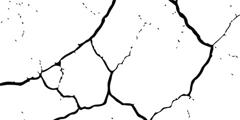 Realistic Cracked Surface Textures with Earthquake-Induced Damage to Land, Floor, and Wall Surfaces in Black, White, and Grey, Ideal for Simulating the Devastating Aftermath of Seismic Events

