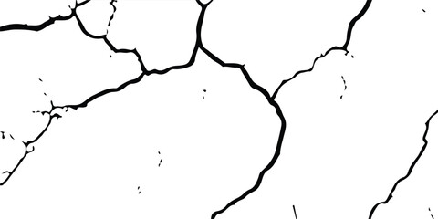 Realistic Vector Textures of Earthquake-Damaged Land and Wall Surfaces with Cracks and Breaks in Black, White, and Grey, Ideal for Creating Earthquake-Related Design Effects.
