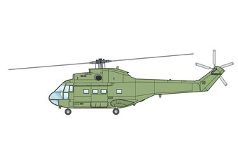 Fototapeta premium Mittelschwerer Transporthubschrauber