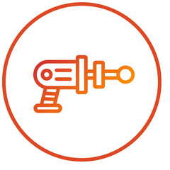 Space Gun Icon Style