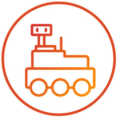 Mars Rover Icon Style