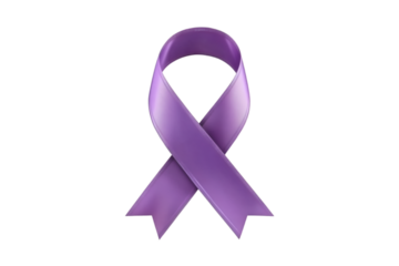 Purple ribbon awareness symbol support hope charity
