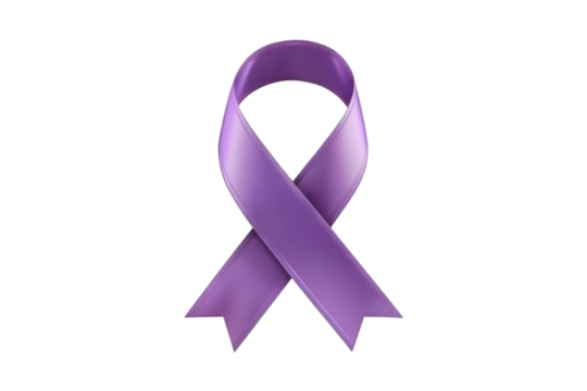 Purple ribbon awareness symbol support hope charity