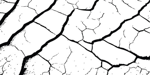 Earthquake-Damaged Land, Wall, and Floor Texture Overlays in Vector, Showing Cracks and Fractures in Black, White, and Grey, Ideal for Simulating Surface Deformation in Disaster Themed Projects.
Earth