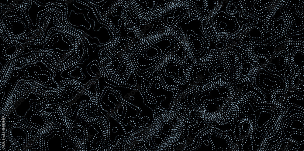 Poster abstract stylized height topographic contours map line background. concept topographic map condition