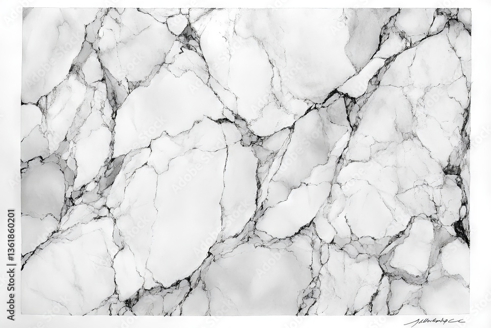 Poster white marble texture with intricate gray veining and smooth surfaces for design inspiration and inte
