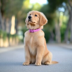 Golden Puppy Park Pathway