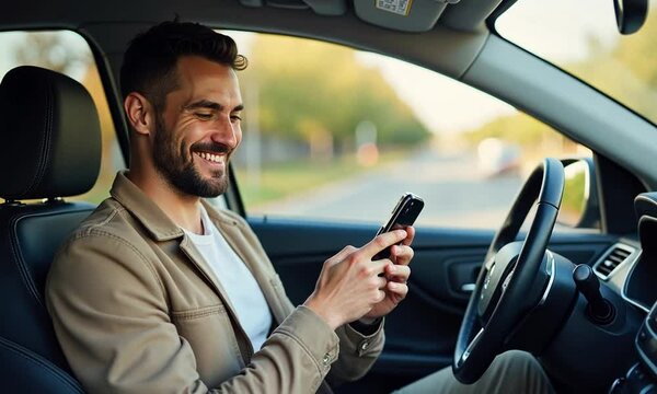 Distracted Driving – Man Texting While Driving, A Dangerous Risk