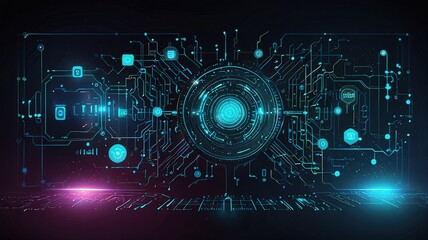 Fototapeta premium Inovative technology background