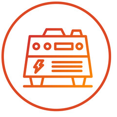 Electric Generator Icon Style
