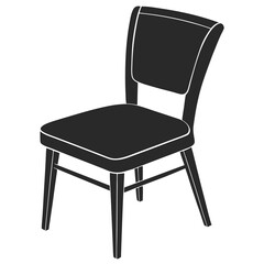 Chair silhouette vector illustration