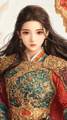 Elegant Asian Woman Portrait