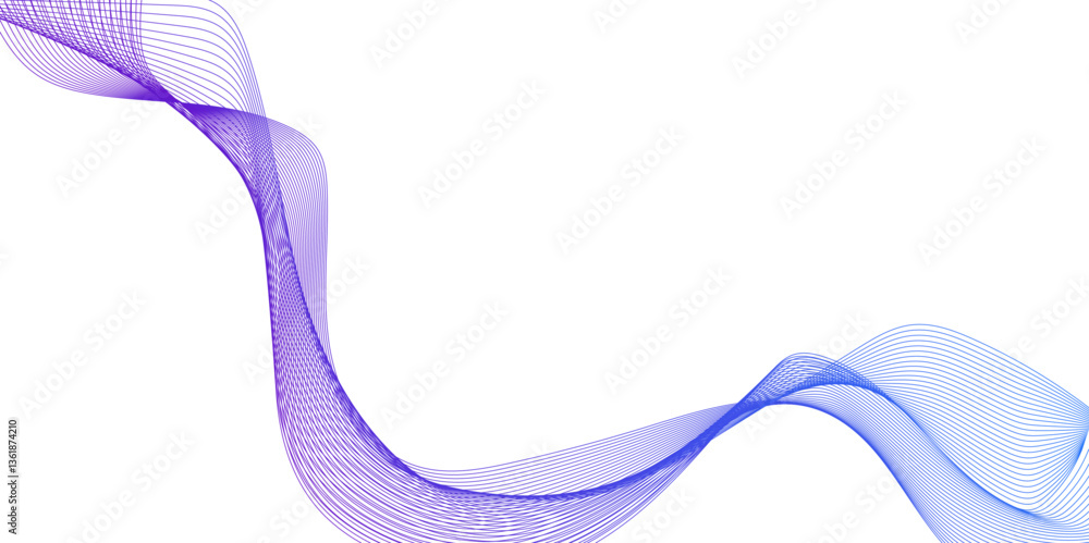 Aufkleber abstract blue wave lines pattern for banner, with glowing light and subtle particles for design, abs
