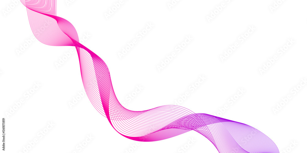 Poster abstract blue wave lines pattern for banner, with glowing light and subtle particles for design, abs